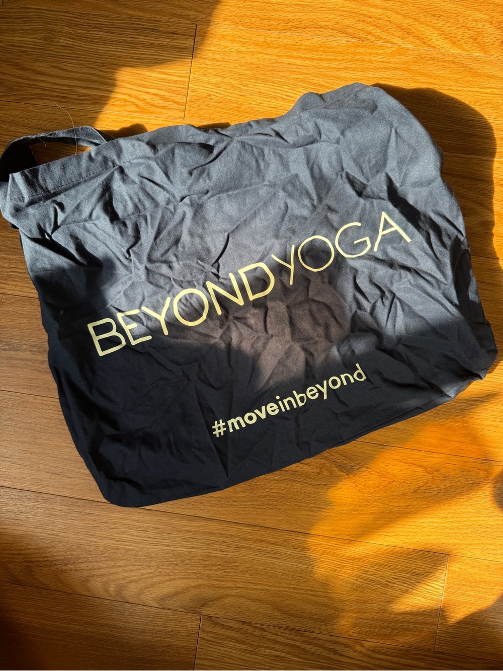 Beyond Yoga NAVY  Tote Bag with WHITE Logo